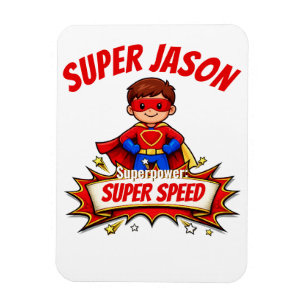 Anpassat Superhjältenamn & Superkraft för Barn Magnet