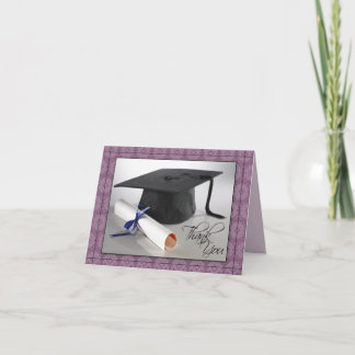 Anpassat tackkort för Studenten (lila)