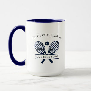 Anpassat Tennis Landsklubb Namn Lag Modern Mugg