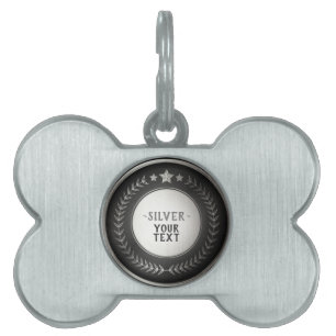 ANPASSAT TRYCK DIY-MEDALJ Silvermästare REDIGERBAR ID-bricka Husdjur