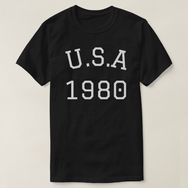 Anpassat USA-år T Shirt (Design framsida)