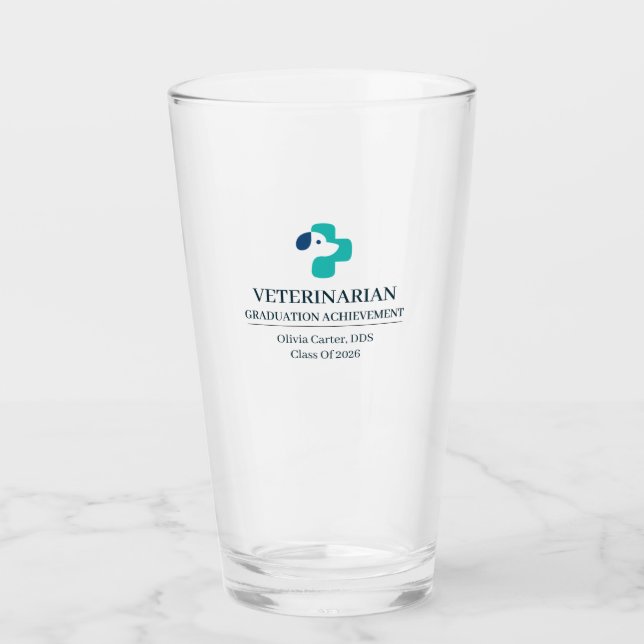 Anpassat Veterinärnamn Sedan År Glaskopp (Framsida)