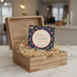 Anpassat Vintage Blommigt Tack Gåvor Etiketter