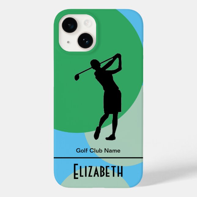 Anpassat Woman Golf Member iPhone/iPad-fall (Baksida)
