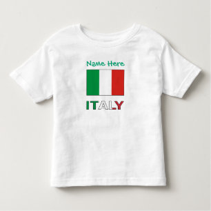 Anpassning av den italienska Flagga Grönt T Shirt