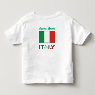 Anpassning av den italienska Flagga Grönt T Shirt