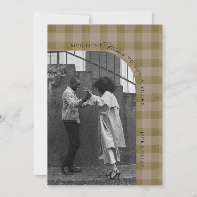 Anpassning av det moderna Helgdag fotokortet med s Inbjudningar (Framsida)