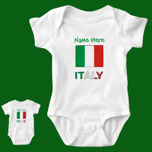 Anpassning av italien och italienska Flagga T Shirt