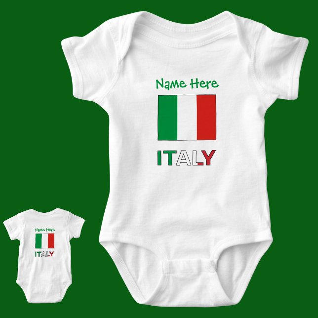 Anpassning av italien och italienska Flagga T Shirt (Skapare uppladdad)