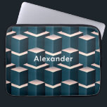 Anpassning av moderna blå Byggnader Laptop Fodral<br><div class="desc">Moderna blåa block Anpassa Laptop sleeve är underbart för alla som är intresserade av att bygga block med modern centrifugering. Trevligt för pojkar och flickor och du kan personalisera det med deras namn.</div>