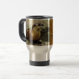 Anpassning av vänligt Otter och roligt meddelande Resemugg