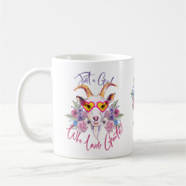 ANPASSNING | Hipster Goat - Flickor som Kärlek Goa Kaffemugg