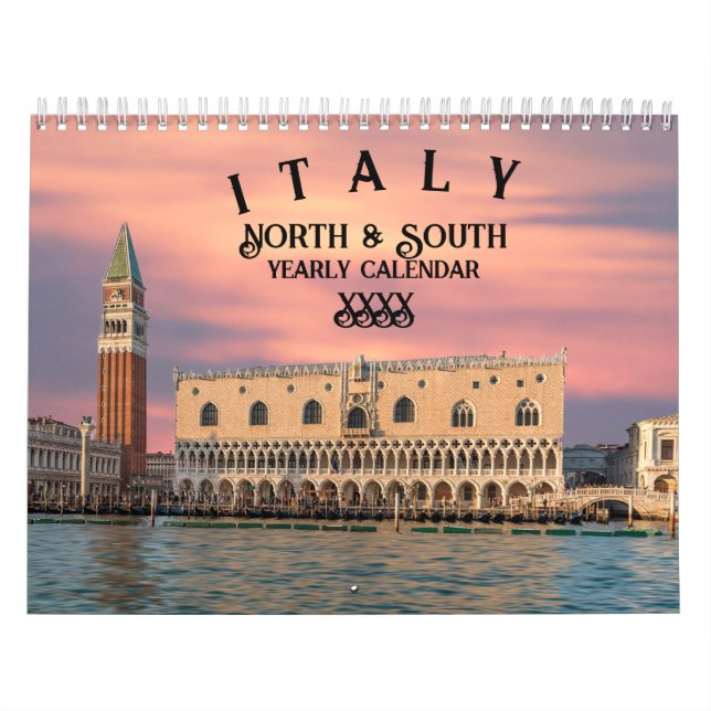 Anpassningsår för italien Nord & Syd Kalender (Omslag)