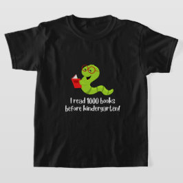 Anpassningsbar 1000 Bokar före Kindergarten Shirt T Shirt
