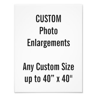 Anpassningsbar 10" x 13" Fotoutvidgning upp till 4 Fototryck