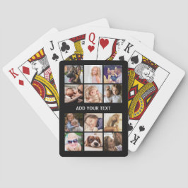 Anpassningsbar 12 Fotokollage Casinokort