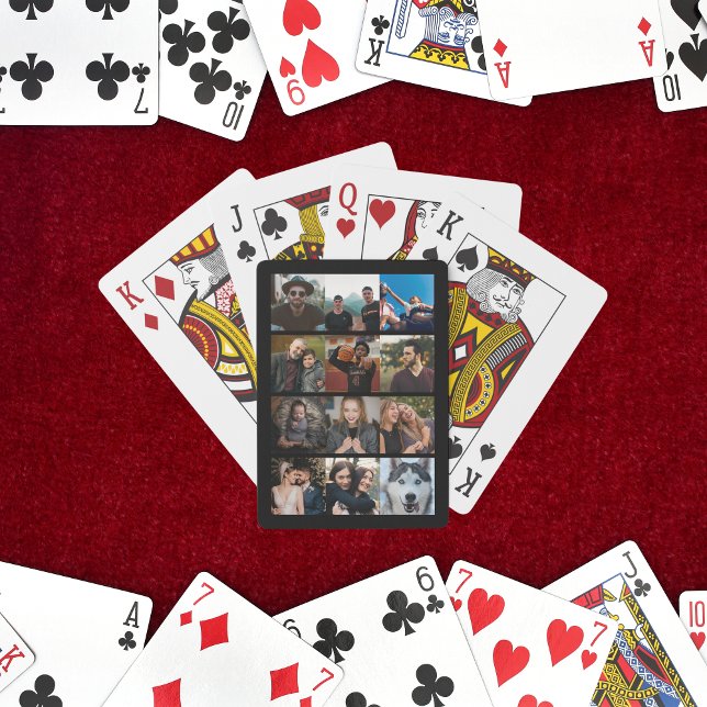 anpassningsbar 12-fotokollage skapar din egen svar casinokort (Skapare uppladdad)