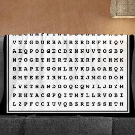 Anpassningsbar 12 Ord Family Ord Search Fleecefilt