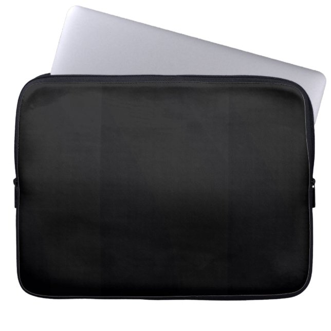 Anpassningsbar 13-tums svart Neoprene Laptop sleev Laptop Fodral (Framsidan)