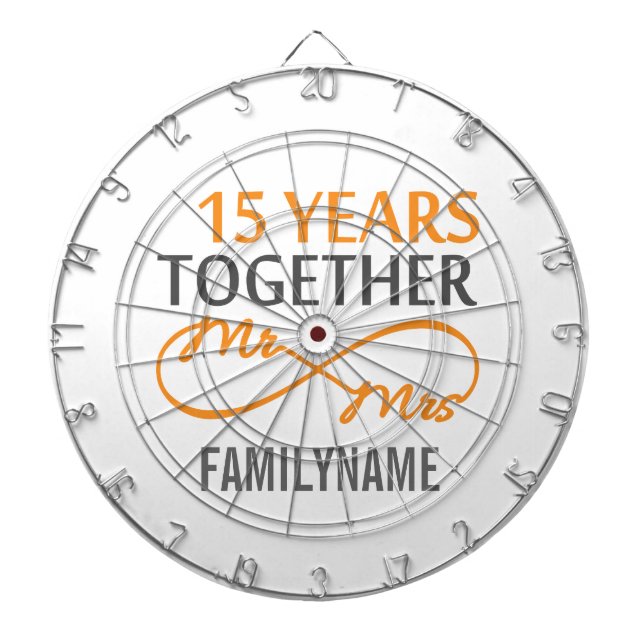 Anpassningsbar 15-årsdagen piltavla (Framsidan)