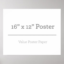 Anpassningsbar 16 x 12 Poster