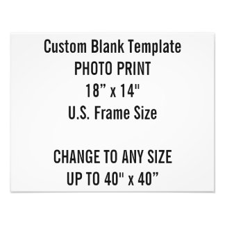 Anpassningsbar 18 x 14-tums fotoutskrift US Ram St Fototryck