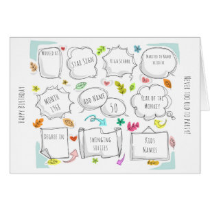 Anpassningsbar 1968 års födelse - DETTA ÄR DITT LI Hälsningskort