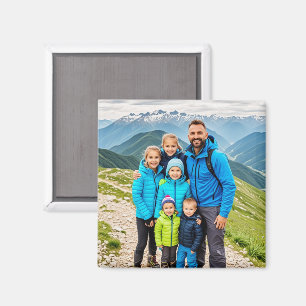 Anpassningsbar 1 Fotofamilj Magnet