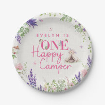 Anpassningsbar 1 Lycklig Camper Flicka första föde