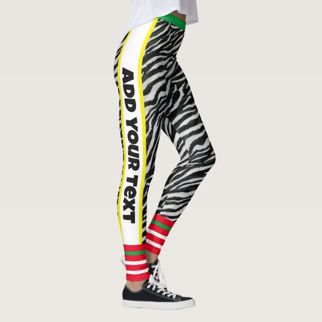 Anpassningsbar 1 Modern design l Animal print l Ze Leggings (Höger)