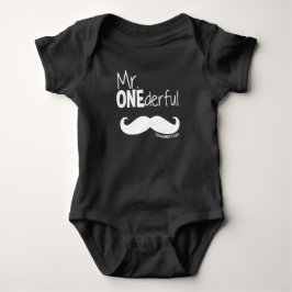 Anpassningsbar 1: Onederful Bowtie Birthday Baby Tee Shirt
