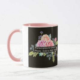 Anpassningsbar 1 Photo Artwork Slogan 11 oz kombin Mugg