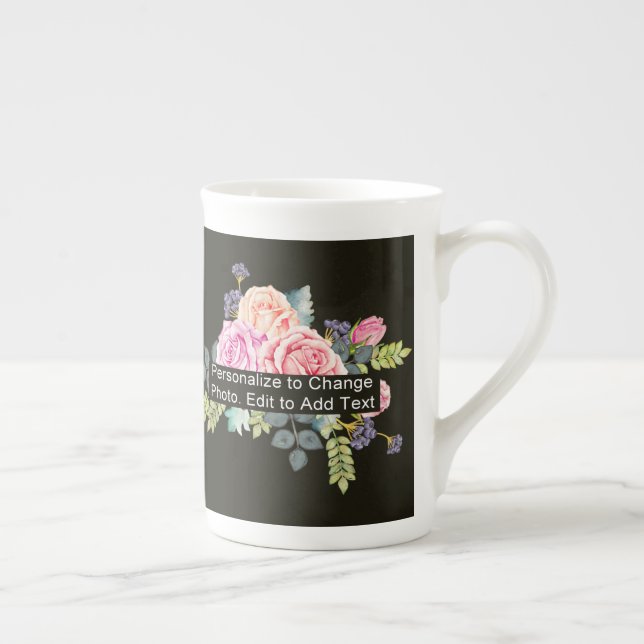 Anpassningsbar 1 Photo Artwork Slogan Benporslin Mugg (Höger)