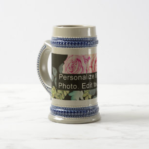 Anpassningsbar 1 Photo Artwork Slogan Grått Blue Sejdel