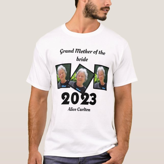 Anpassningsbar 2023 Grand Budens mamma Photo T Shirt (Framsida)