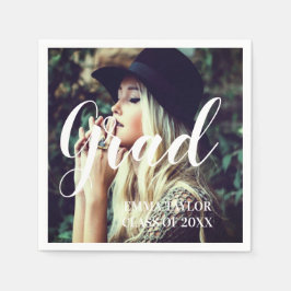 Anpassningsbar 2023 Photo Studenten Typography Pappersservett