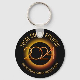 Anpassningsbar 2024 TOTAL SOLAR ECLIPSE Family Sou Nyckelring