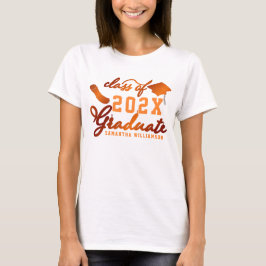 Anpassningsbar 2025 Studenten vid Orangen Student T Shirt