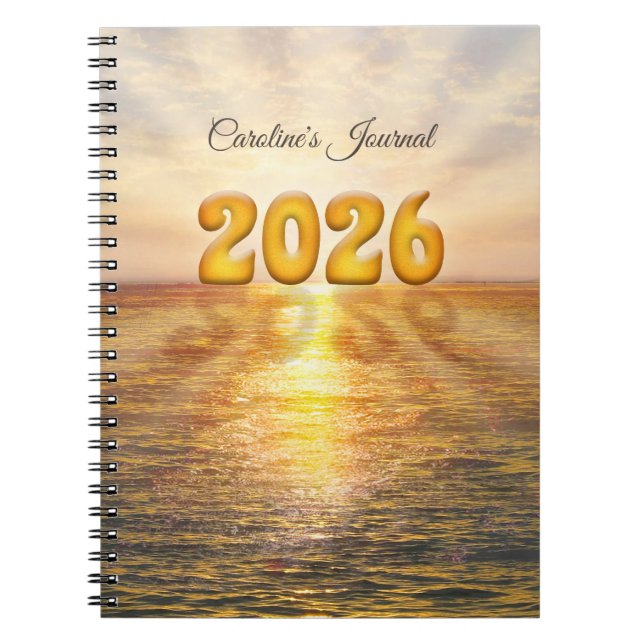 (Anpassningsbar) 2026 anteckningsbok (Framsidan)