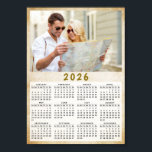 Anpassningsbar 2026 - foto poster<br><div class="desc">Den här lilla kalendern för 2026 poster i 5 x 7 tum och är en mall för överföring av anpassningsbarnas foto. Skapa en praktisk personlig eller en keepy för din familj och dina vänner. Det är en Söndag-till-lördag-årskalender för 2026.</div>