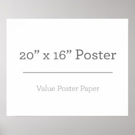 Anpassningsbar 20 x 16 Poster