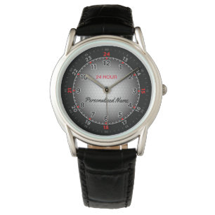 Anpassningsbar 24 timmeklocka armbandsur