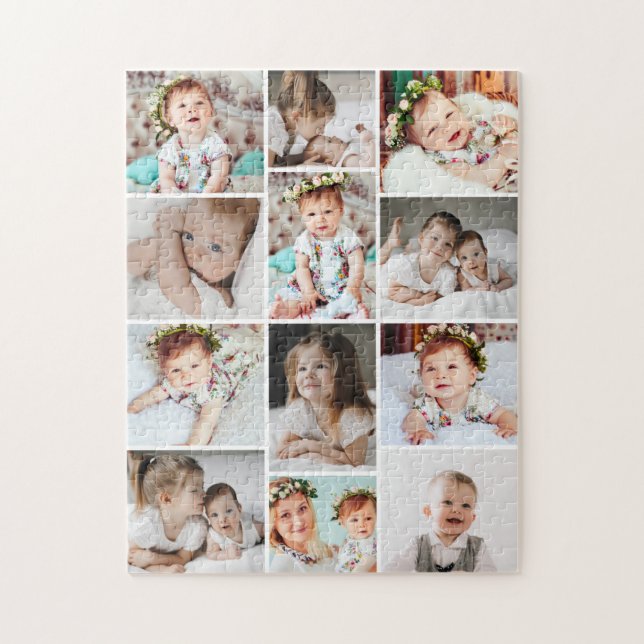 Anpassningsbar 252 Biet Multi Photo Collage Pussel (Vertikal)