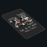 Anpassningsbar 25:e bröllop-årsdagen fotokollage magnet<br><div class="desc">Anpassningsbar 25:e bröllop-årsdagen fotokollage. Anpassa 25 år silver jubilee bröllop med dina foton och namn.</div>
