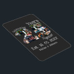Anpassningsbar 25:e bröllop-årsdagen fotokollage magnet<br><div class="desc">Anpassningsbar 25:e bröllop-årsdagen fotokollage. Anpassa 25 år silver jubilee bröllop med dina foton och namn.</div>
