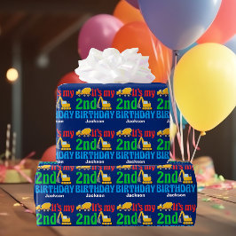 Anpassningsbar 2:a födelsedagskonstruktionen Fordo Presentpapper