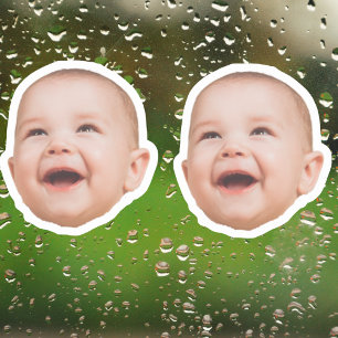 Anpassningsbar 2 Ansikte Stickers Personlig Ansikt Klistermärken