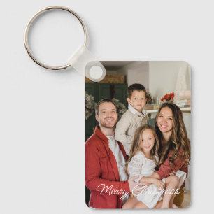 Anpassningsbar 2-familjens foto Dubbla sida vid ju Nyckelring