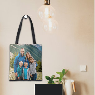 Anpassningsbar 2-fotofamilj tygkasse