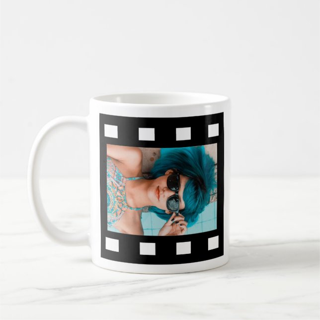 Anpassningsbar 2 - fotofilmregel  kaffemugg (Vänster)